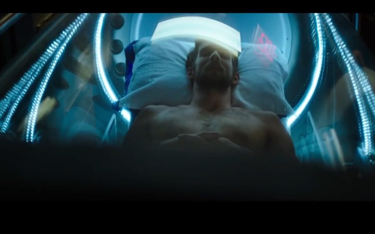 Plavec Michael Phelps odpočívá v hyperbarické komoře při sportovní regeneraci